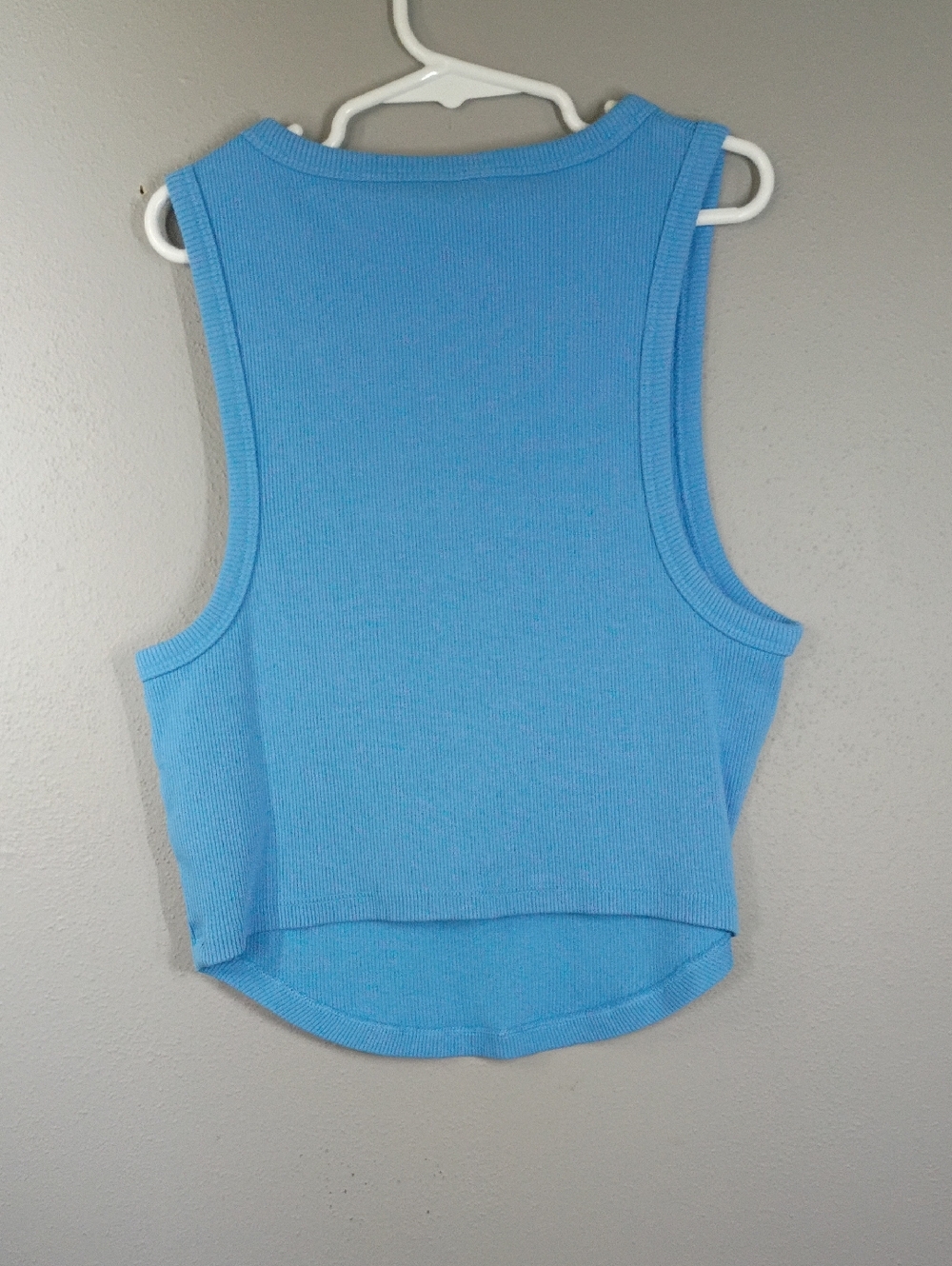 Aerie Bundle Of Ribbed Cropped Tank Top - Lime Green, Pink And Blue Size Medium - Picture 10 of 12